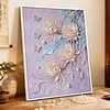 (40x50cm)DIY Pearl Painting Flower Framed Handmade Pearl Material Art Kit Living Room Decor