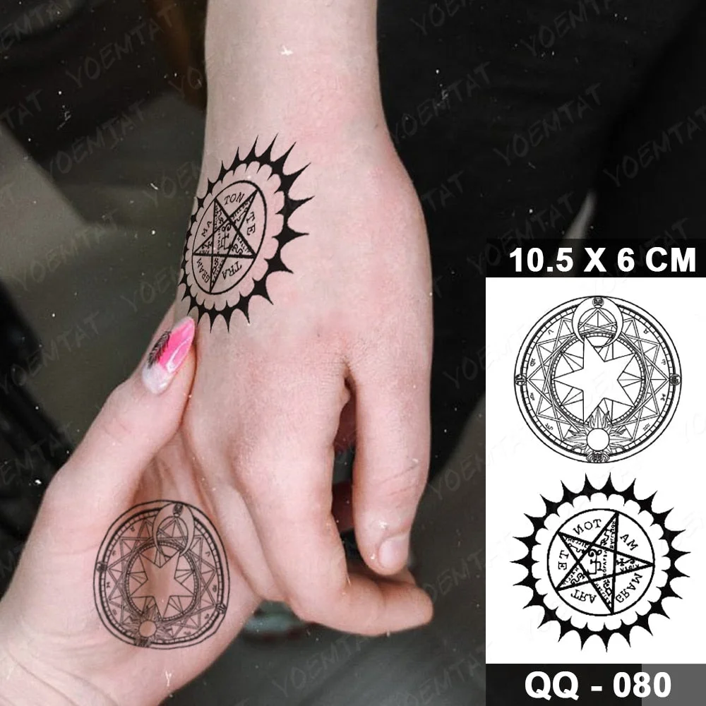 Waterproof Temporary Tattoo Sticker Cloud Lightning Magic Flash Tatoo Small Cute Crystal Hand Wrist Fake Tatto For Body Art