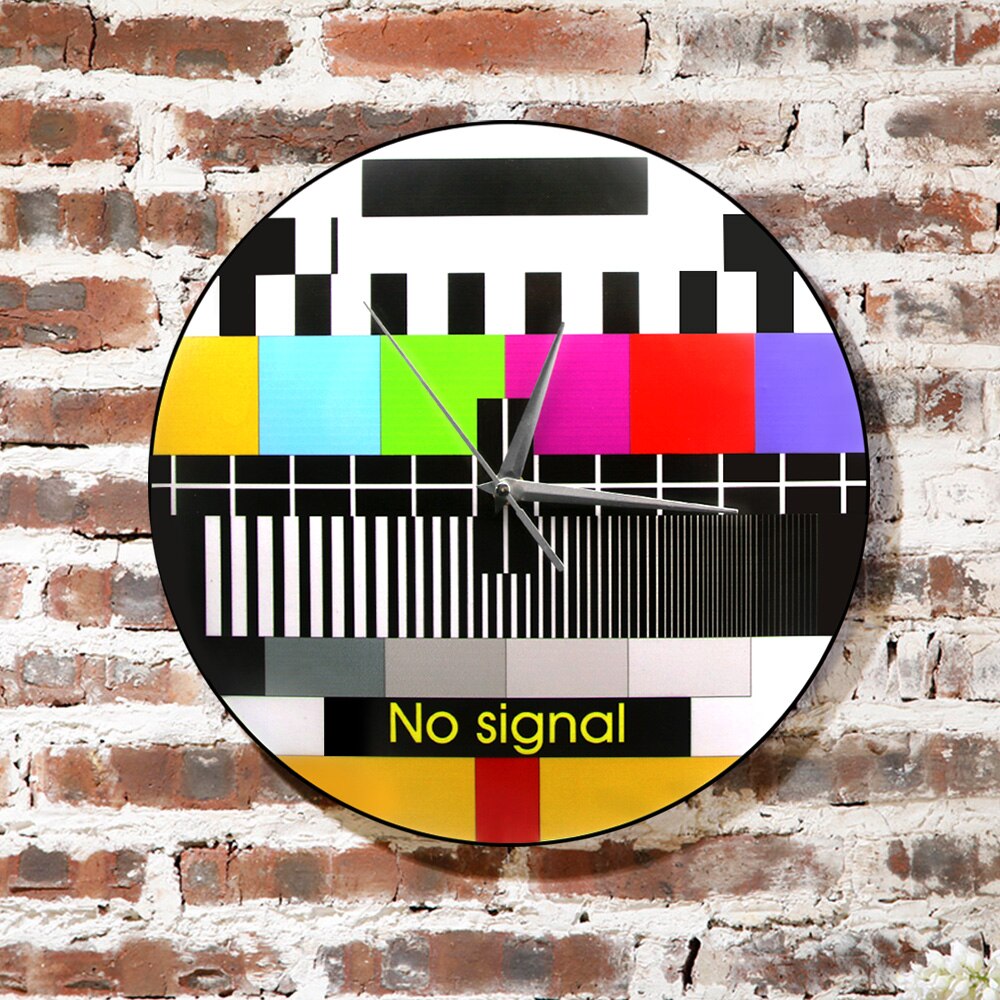 

Retro TV Color Test Screen - Frameless Acrylic Wall Clock, 501 Original