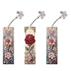 3Pcs DIY Flower Diamond Painting Bookmarks