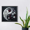 Rose Yin Yang Symbol - Runde Bohrer Diamant Malerei - 30 * 30cm