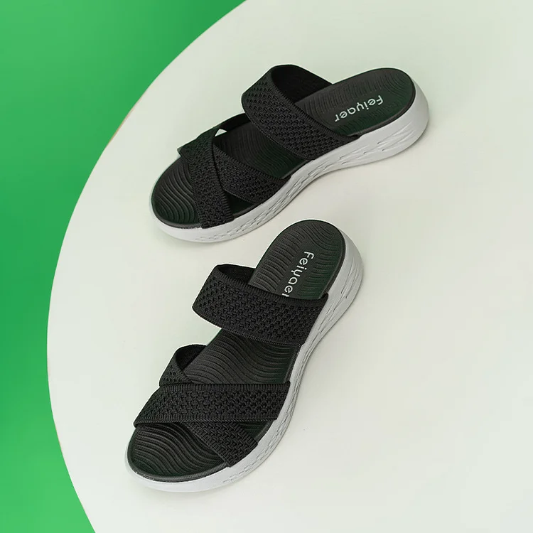 Beach Slippers Women's Thick Bottom Wedge Fashionable Comfortable Radinnoo.com