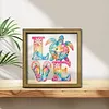 Diamond Painting Special Shaped Drill Love With Frame(8.46x8.46inch)