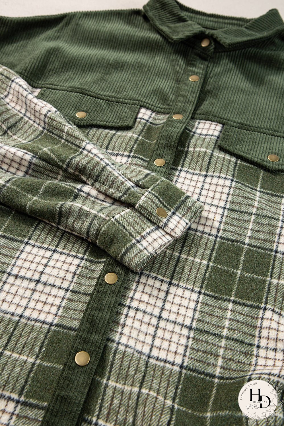 Plaid Zip-Up Hooded Coat with Pockets