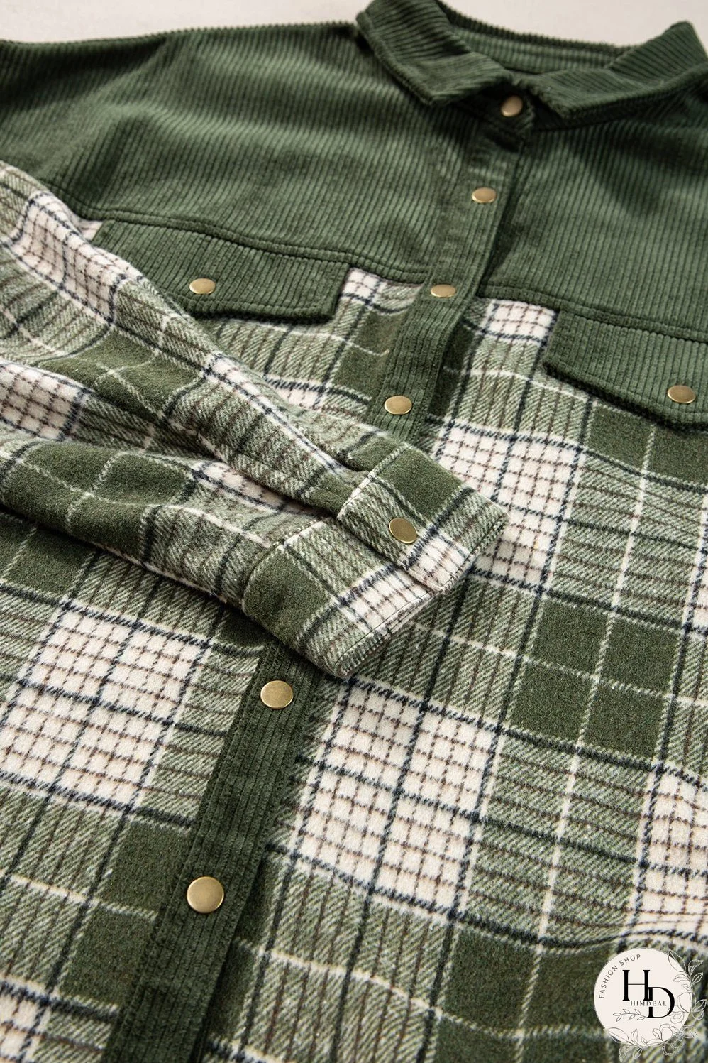 Plaid Zip-Up Hooded Coat with Pockets