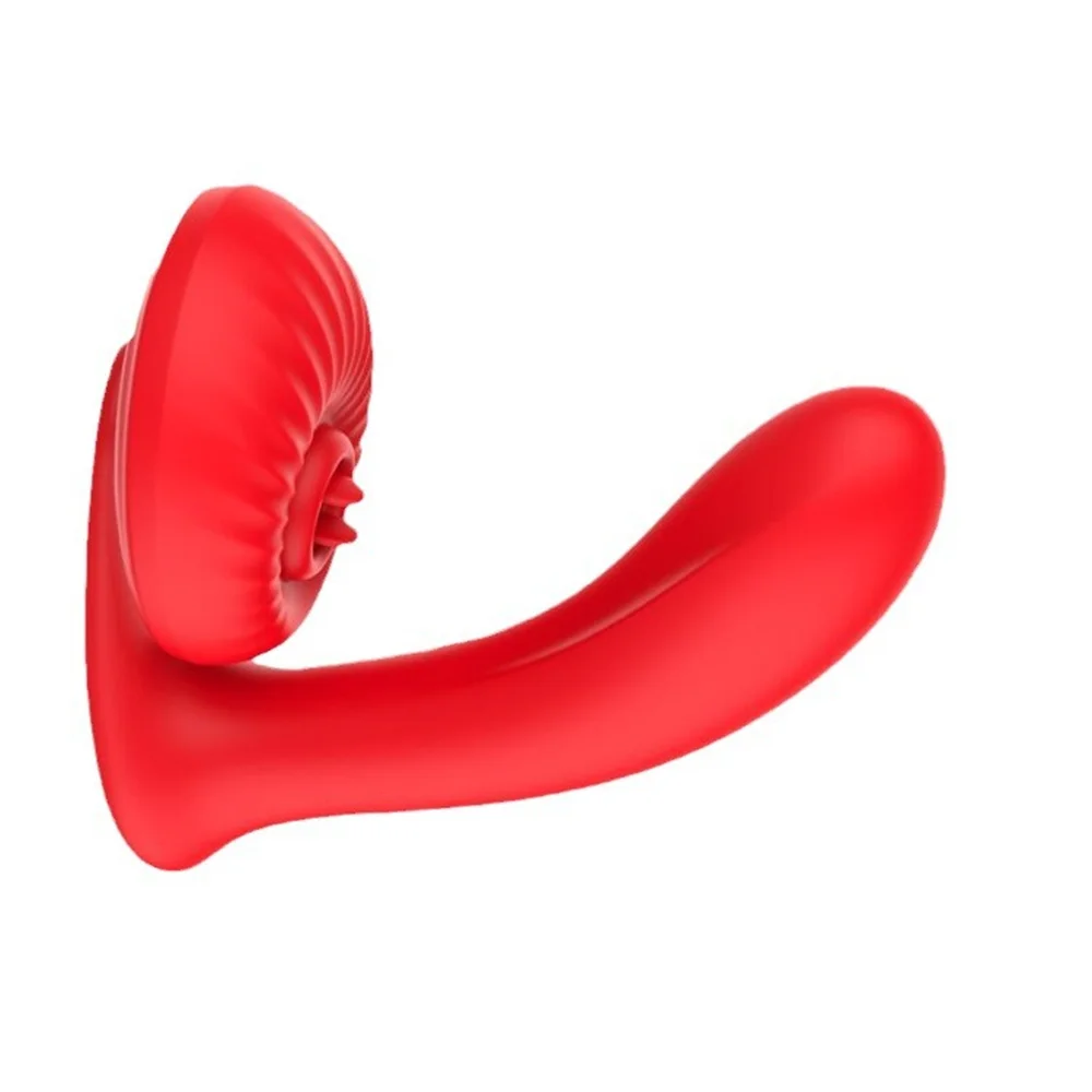 Vibrator G Spot Heating Vibrator Dildo With Tongue Licking Clitoral Stimulation App Remote Control