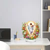 2D Flat Print DIY Flower Jesus Desktop Diamond Art Kits Double-Sided Table Decor