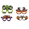 4PCS DIY Diamond Painting Halloween Glasses for Kids and Adults, Funny Crystal Rhinestone Art Eyewear Decoration for Halloween Party Favors, Photo Booth Props, No Lenses