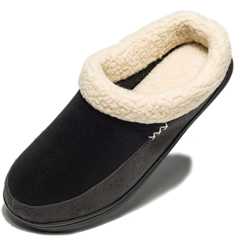 Home Cotton slippers Men Winter Bathroom Plush Slipppers Warm Australia Style Male House Indoor Shoes Men hausschuhe herren