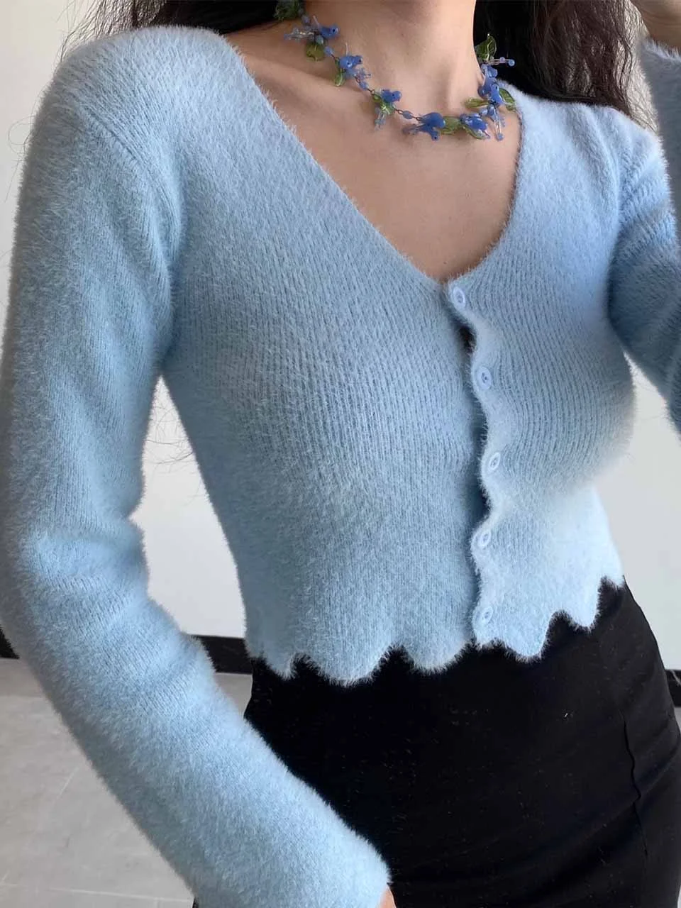 Women Cardigans Sweater V-Neck 2023 New Summer Autumn Knitted Cashmere Cardigans Solid Single Breasted Womens Sweaters Coat