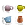 Cute Ceramic Vase Fridge Magnets Refrigerator Stickers for Fridge (6Pcs)