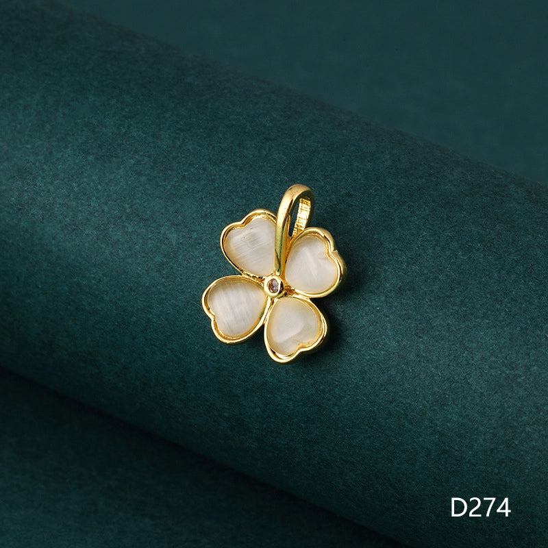 1 Piece 1-2cm Copper Zircon Geometric Jewelry Accessories Pendant