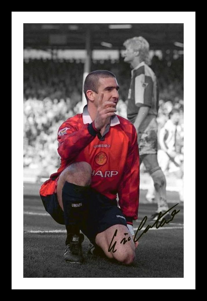 Eric Cantona - Manchester United Autograph Signed & Framed Photo Poster painting 4