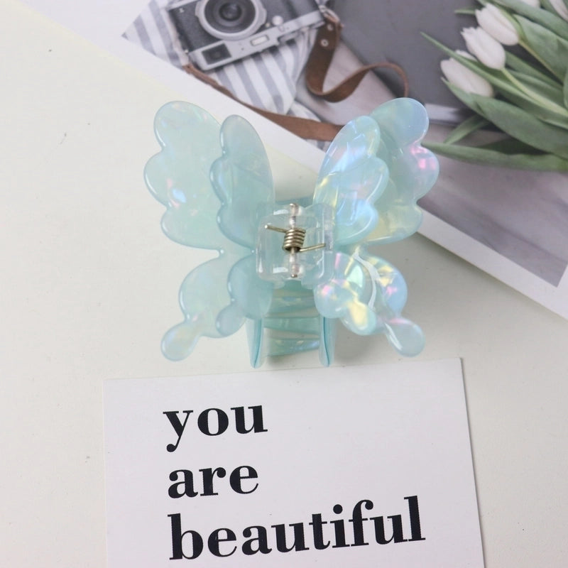 Women’s Minimalist Butterfly Acetic Acid Sheets Handmade Hair Claws