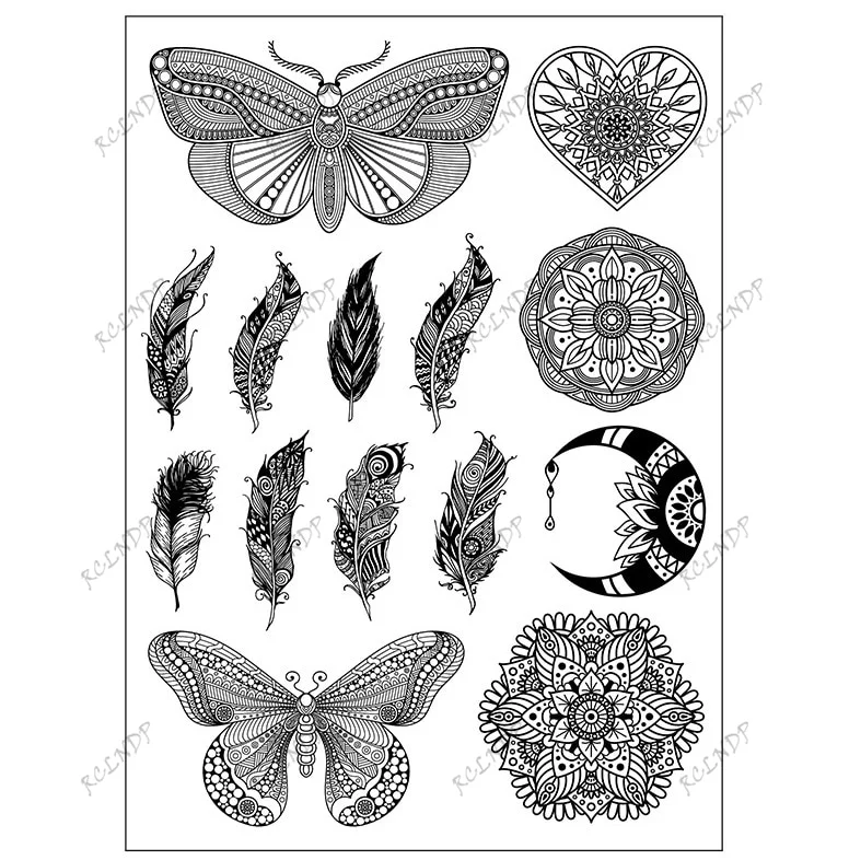 Sdrawing Temporary Tattoo Sticker Bow Knot Sexy Lace Butterfly Flower Arm Leg Body Art Flash Tatoo Fake Tatto for Men Women