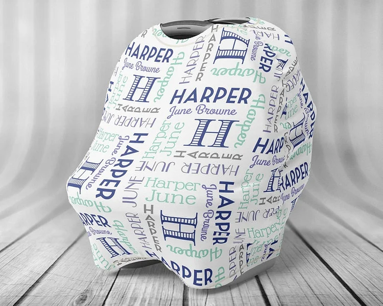 Personalized Baby Car Seat Canopy| Canopyl13
