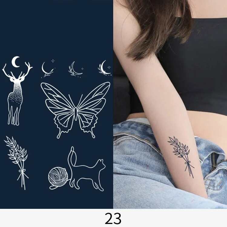 Basketball Anime Flower Butterfly Text Art Festival Cute Cool Waterproof Full Body Arm Men and Women Natural Temporary Tattoos