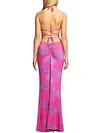 Lace-Up Backless Bodycon Maxi Dress