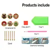 Christmas Acrylic Diamond Painting Ornament Kit 6Pcs for Adults