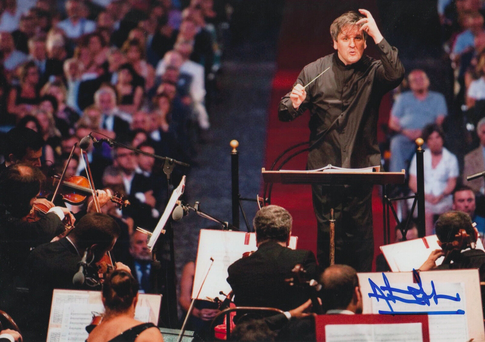 Antonio Pappano Conductor signed 8x12 inch Photo Poster painting autograph