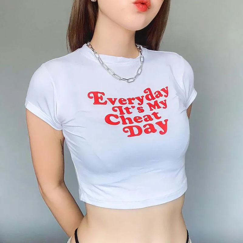 Uveng T-shirt Fashion Casual Short-sleeved Summer Blouses