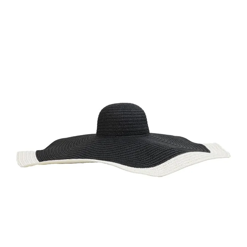 Straw Sun Hat Sun Protection Visor Wood Ear Edge Holiday Beach Hat