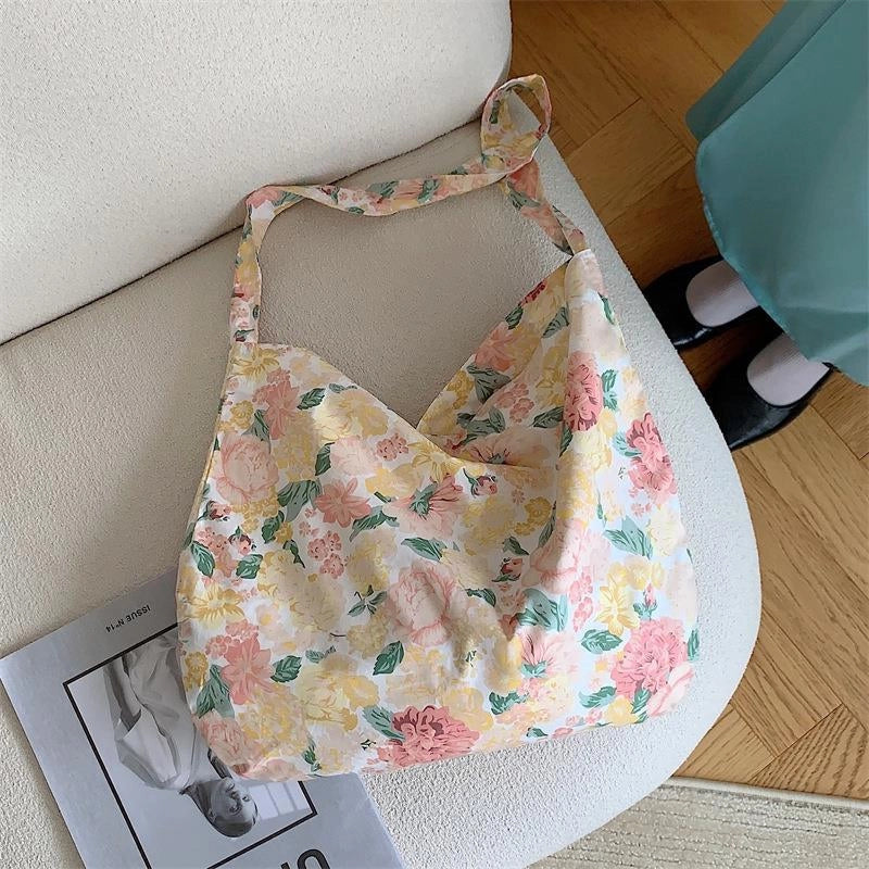 13165 Western Style Fashionable Leopard Print Crossbody Bag Large Capacity Single Shoulder Shopping Bag Fashion Canvas Bag For Women Fashion