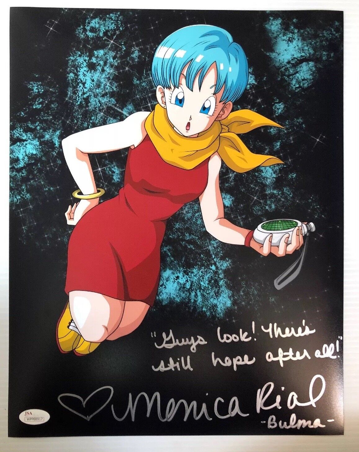 Monica Rial Signed Autographed 11x14 Photo Poster painting Bulma DRAGON BALL Z JSA WITNESS COA