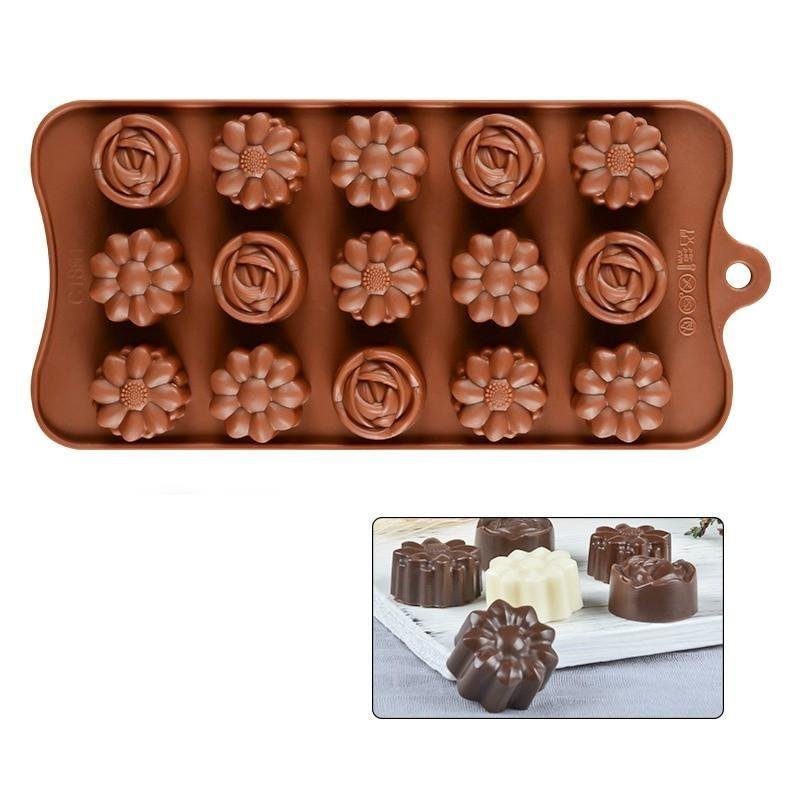 Chocolate Floral Silicone Mold