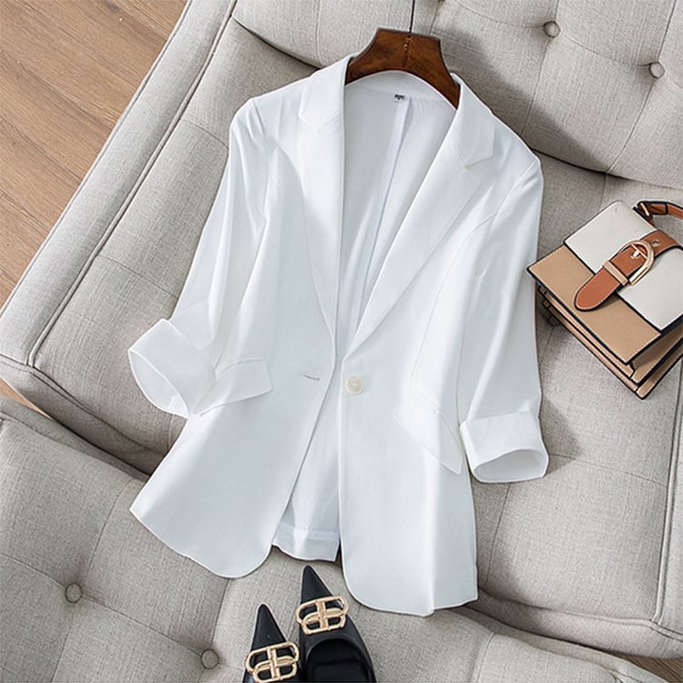 Korean Slimming Tencel Suit Jacket