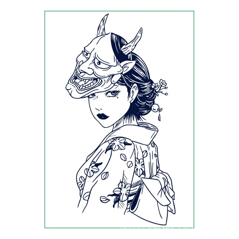 New semi-permanent juice herbal tattoo stickers waterproof long-lasting men and women tattoo text simulation tattoo stickers