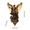 Archangel Michael Resin Wall Sconce Gothic LED Ambient Glow
