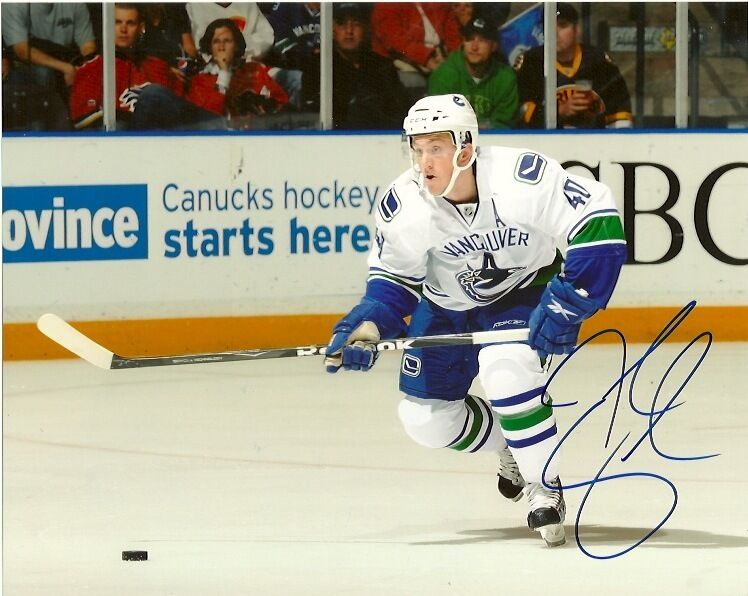 Vancouver Canucks Jordan Schroeder Autographed Signed 8x10 Photo Poster painting COA FIVE