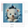 (40*40cm)DIY Square Partial AB Drill Diamond Painting - Bear