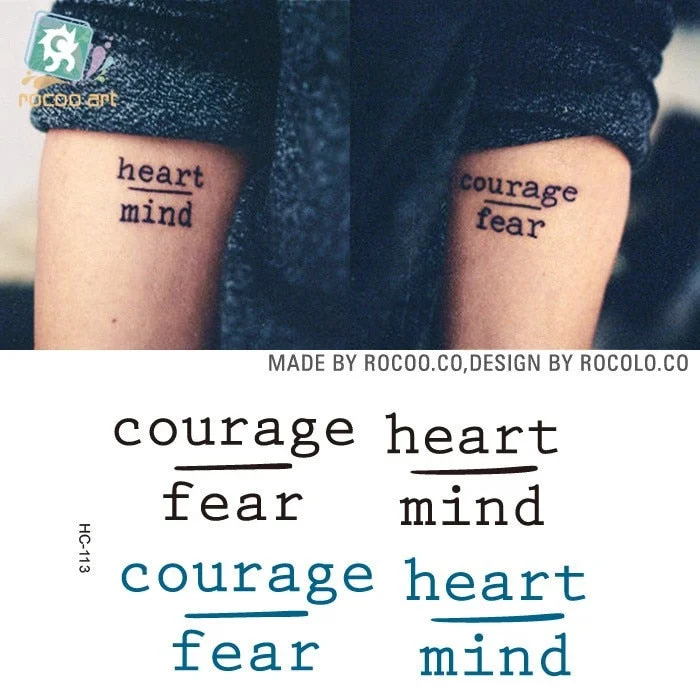 Waterproof Temporary Tattoo Sticker heartbeat wave French it is the life English letter women's tatto flash tatoo fake tattoos