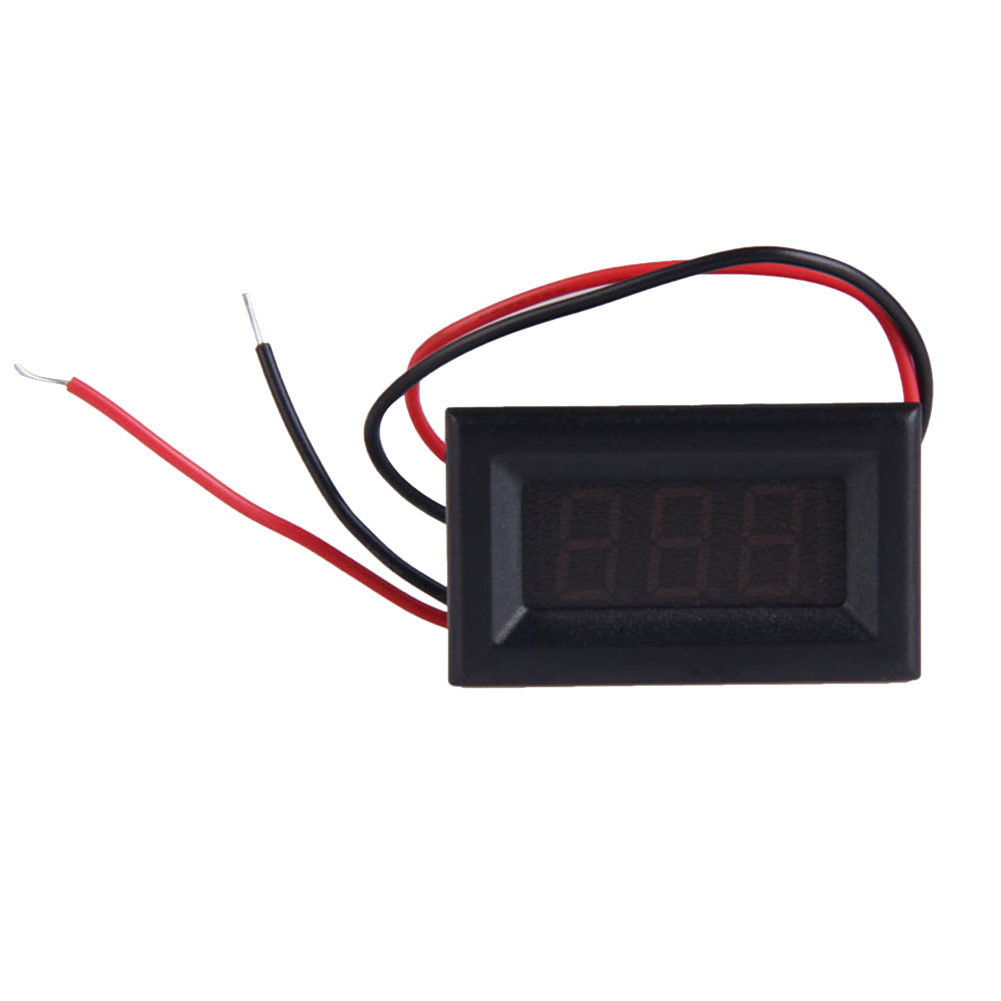 

Digital DC 2.5/3-40V Voltmeter Automobile Motorcycle Two Wire Voltage Meter, Red, 501 Original