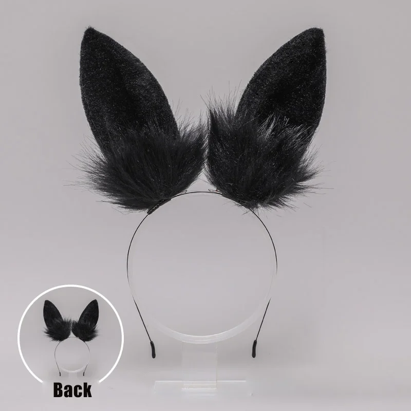Billionm OJBK Kawaii Bunny Hair Hoop Handmade Rabbit Ears Headband Anime Cosplay Props Headdress Plush Ears Cute Hair Accessories 2022