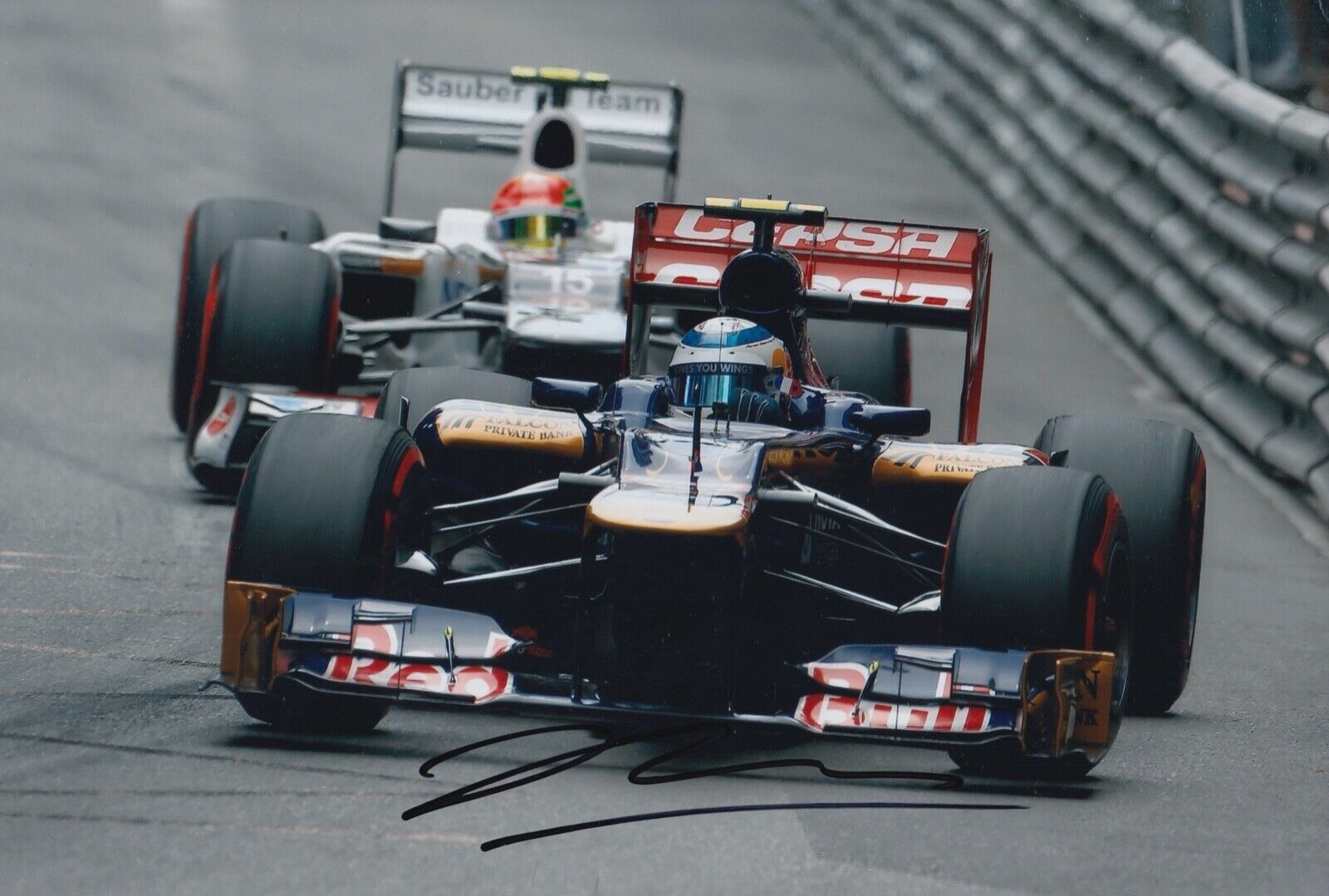 Jean-Eric Vergne Hand Signed 12x8 Photo Poster painting F1 Autograph Scuderia Toro Rosso