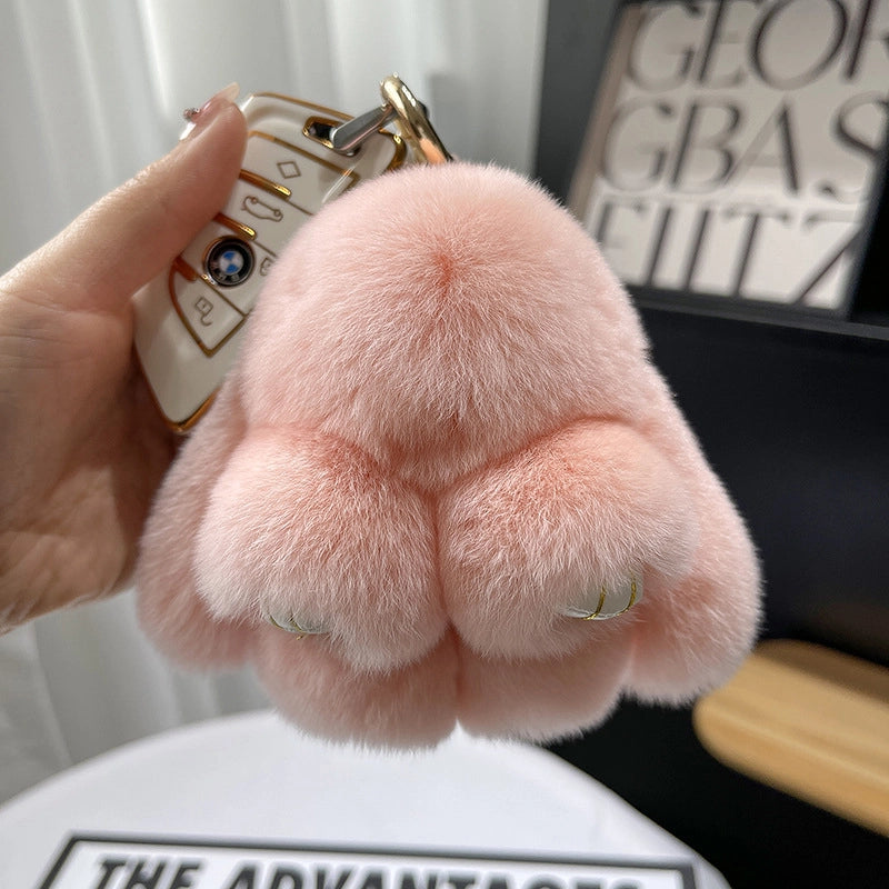 Cute Rabbit Plush Keychain