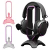 RGB Headset Stand with 2 USB Ports USB 2.0 Hub Headphone Shelf for Desk Display