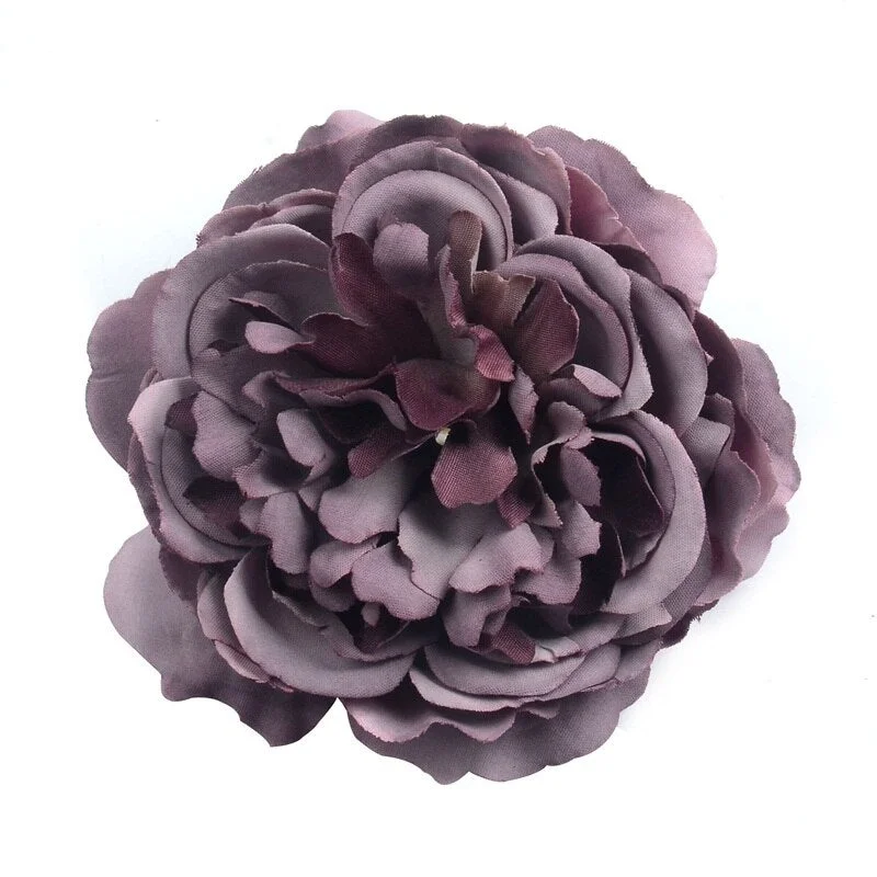 50/100pcs 8cm Large Peony Artificial Silk Flower Head For Wedding Party Decoration Diy Scrapbooking Christmas Items Fake Flowers