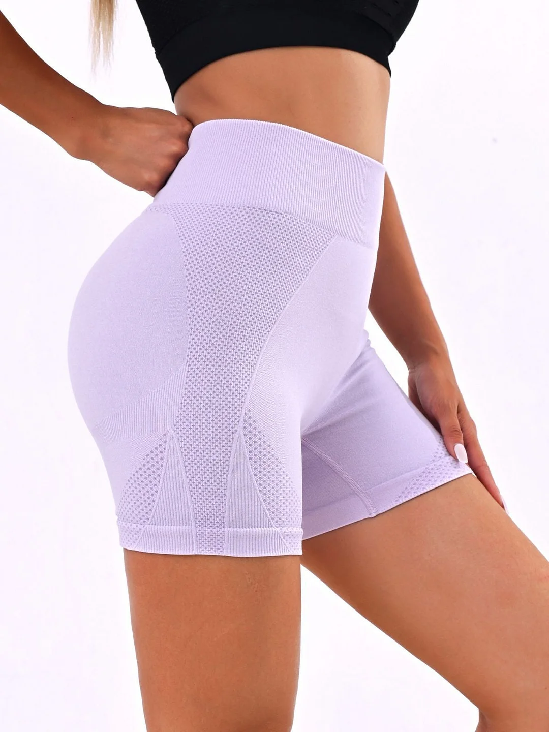 High Waisted Solid Seamless Yoga Pants