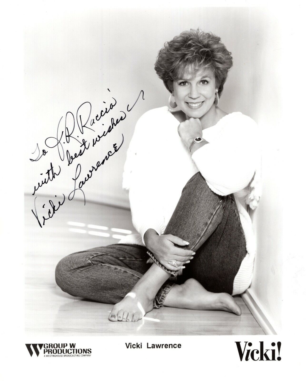 Vicki Lawrence Actress Comedian Singer Hand Signed Autograph 8x10 Photo Poster painting