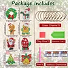 8PCS DIY Diamond Painting Art Wine Glass Charm Christmas Pendant Kits