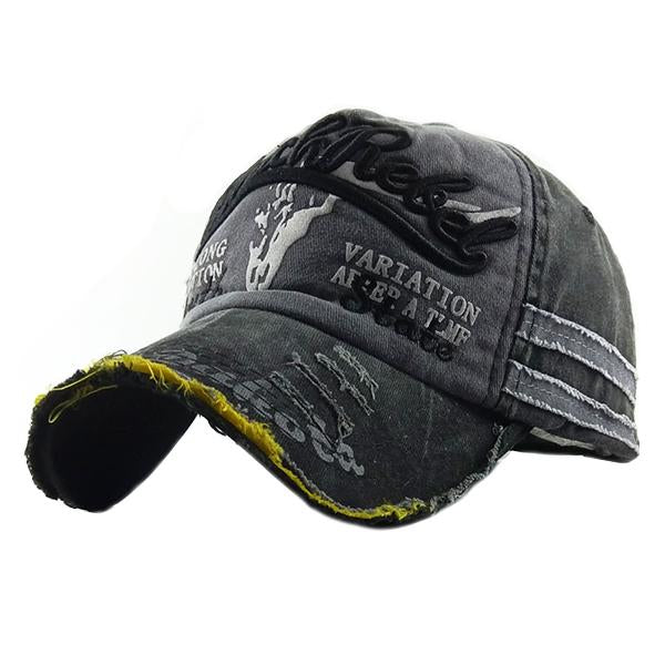 MEN'S DISTRESSED BASEBALL CAP 60490822M