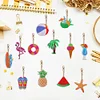 >SALE<Summer Day Series DIY Keychain Double Side Special Shaped Gift for Kids (#7)