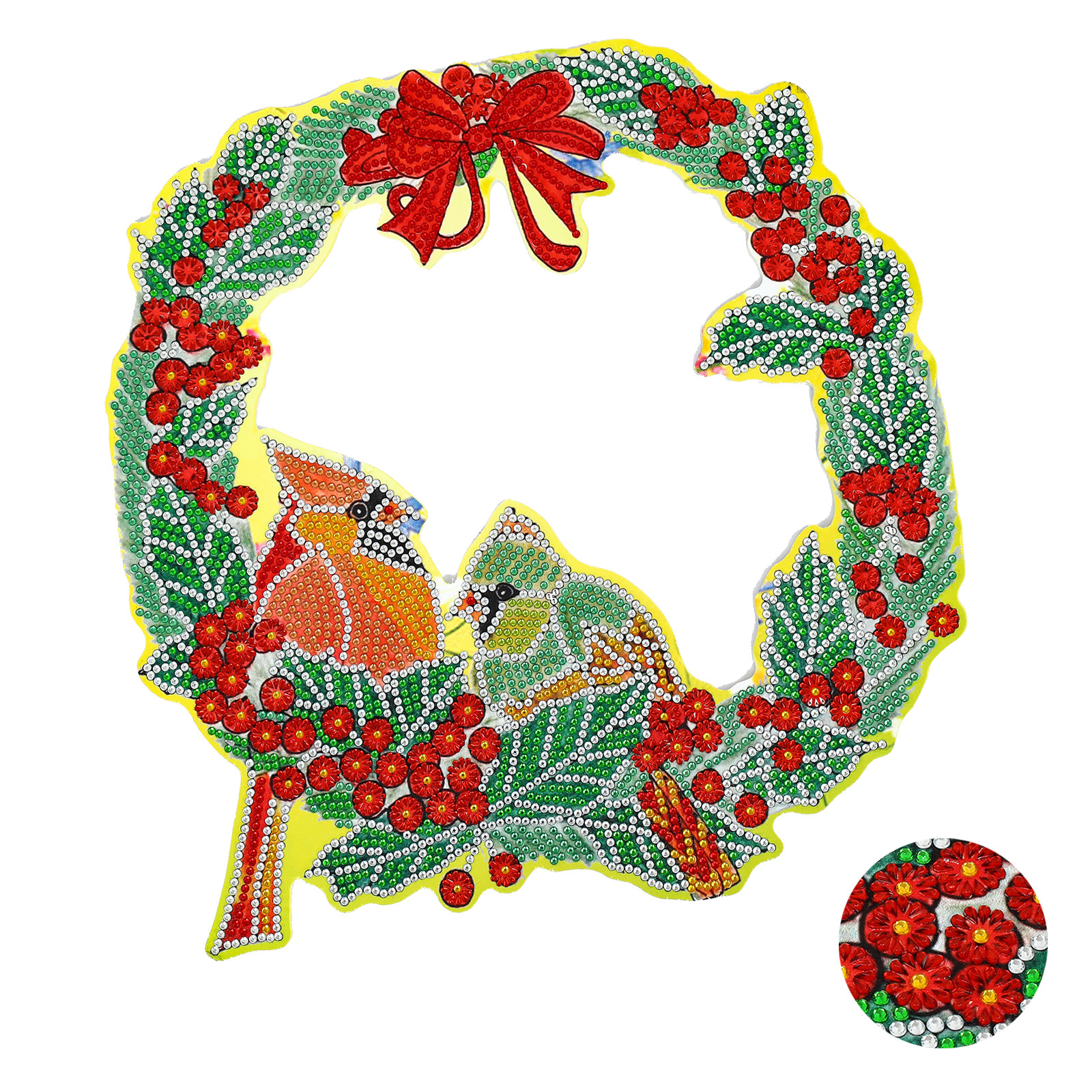 

Christmas Bird Wreath - 5D DIY Craft Decoration - 30*30CM, 501 Original