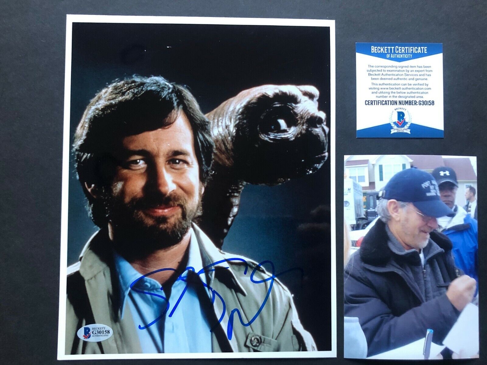 Steven Spielberg Rare! signed autographed ET E.T. 8x10 Photo Poster painting Beckett BAS coa