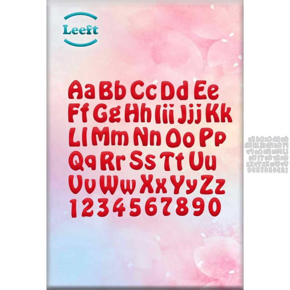 English Letters and Numbers Metal Dies Cut Template for Embossing DIY Scrapbooking Paper Album Gift Cards Making New Dies 2021
