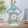 Diamond Painting Acrylic Blue House Clock Ornament